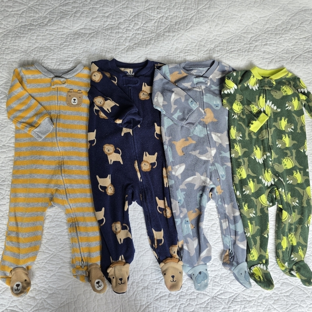 Carter's Child Of Mine Thermal Fleece Sleeper Pajamas Footies